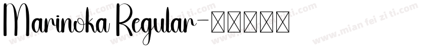 Marinoka Regular字体转换